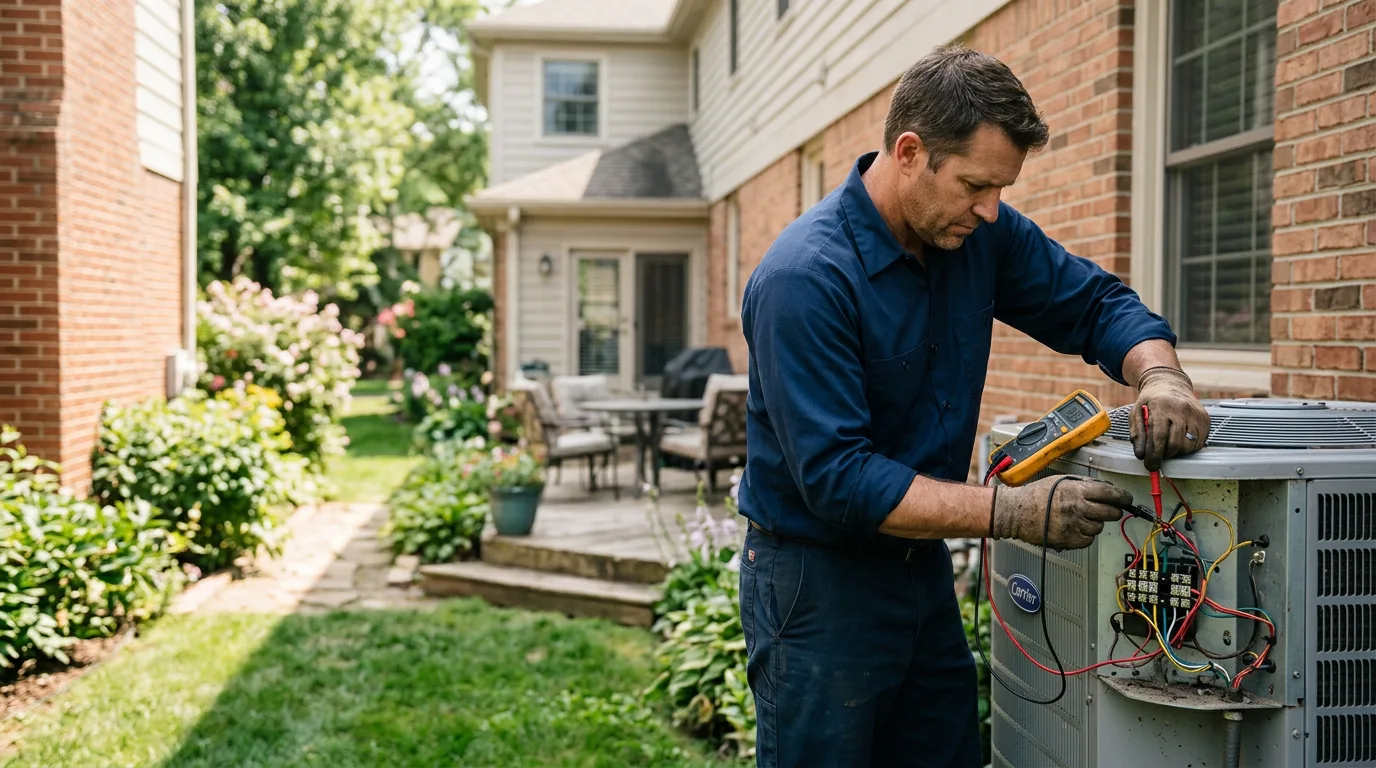 HVAC technician working near Broadway, NC